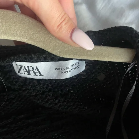 Zara cropped crochet sweater - Picture 3 of 3